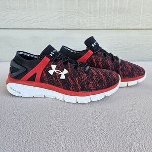 Under Armour Speedform Fortis Athletic Running Sneaker Men SZ 8.5 Red Black